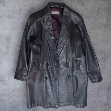 빈티지 리얼 레더 코트 라무 가죽 아카이브