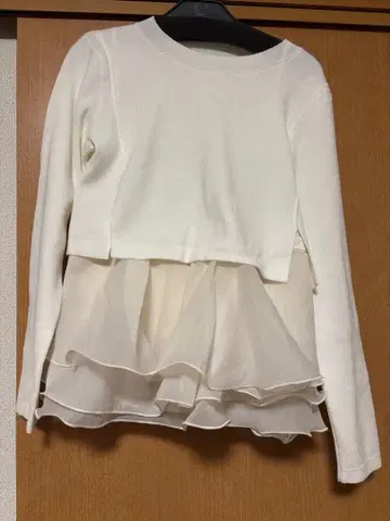 페플럼 블라우스 레이어드 니트 COCODEAL