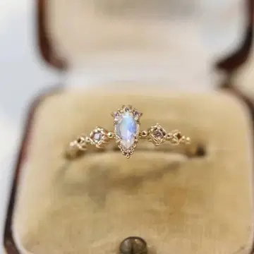 925 스털링 실버 문스톤 빈티지 반지