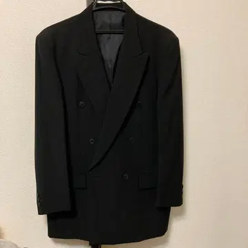 블랙 포멀 더블 브레스트 수트