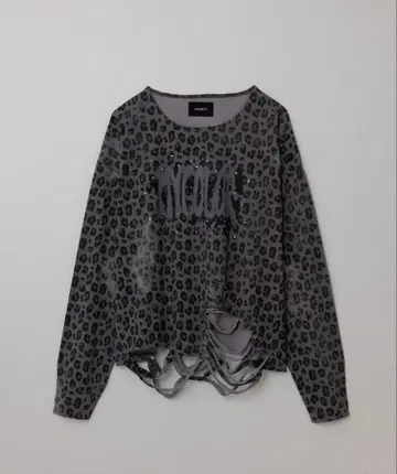 GRANCY / 올 패턴 큐빅 그래픽 롱 T