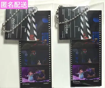 디즈니 주토피아 아크릴 키링 영화 필름 2개 세트