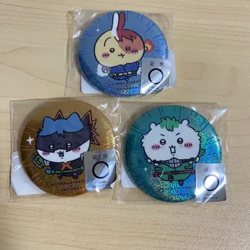 치이카와 복권 히로아카 홀로그램 캔뱃지 3종 세트