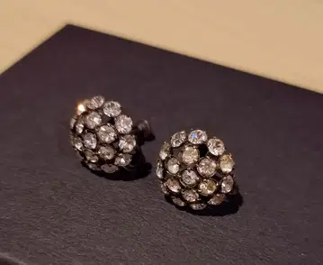 빈티지 크리스탈 귀찌