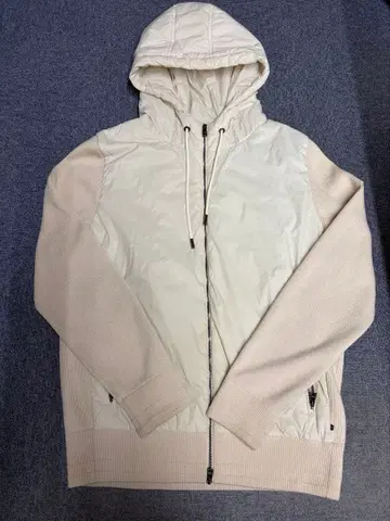 HUGOBOSS PERFORMANCE 화이트 후드 부착 후드티 사이즈 L