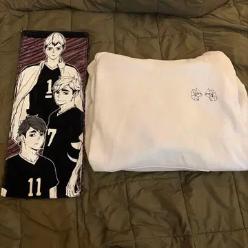 하이큐!! 이나리자키 고교 화이트 후드티 & 타월