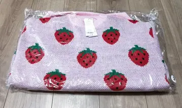 푸뉴즈 후드 총무늬 니트 딸기 무늬 2 사이즈