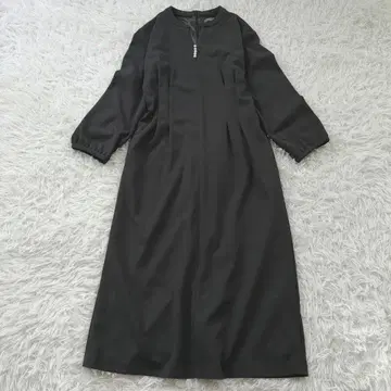 [컨디션 최상] 유나이티드 애로우즈 펄 허리 쉐이프 원피스 그레이