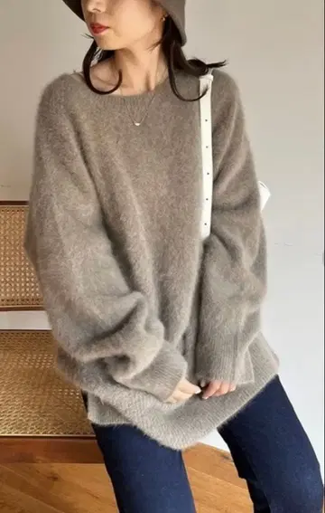 CAPRICIEUX LE'MAGE FOX 캐시미어 튜닉 모카 니트