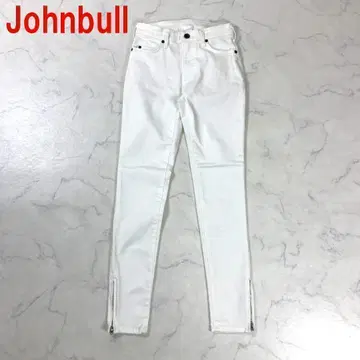 A147 젬블 스키니 팬츠 면 스트레치 흰색 화이트 S