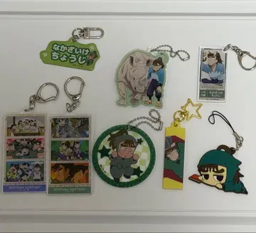 닌타마 나카자이케 초지 아크릴 키링 스트랩 묶음