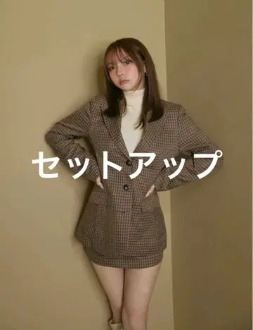 ANDMARY Blair 베이직 스커트 재킷 셋업