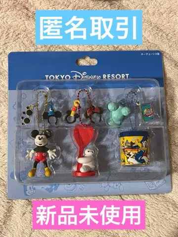 디즈니 파크 굿즈 모티브 참 키체인 3개입