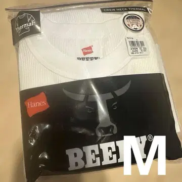 새상품 Hanes (헤인즈) BEEFY 써멀 크루넥 긴팔 T셔츠 M