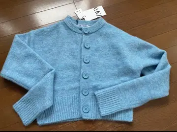 ZARA 라이트 블루 버튼 가디건 XS