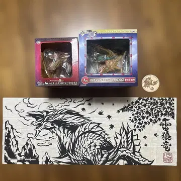 새상품급 몬스터 헌터 헌팅 트로피 진오우가 리오레우스 세트