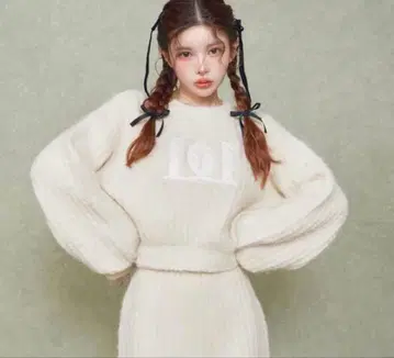 Darich 퀼팅 로고 니트 셋업