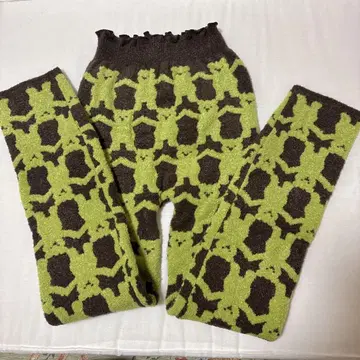 털 빵 택 없음 니트 레깅스 와코루 복슬복슬 눈의 나라 따뜻한 곰 베어