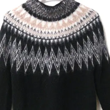 INED 이네드 노르딕 페어아일 스웨터 울 알파카 혼방 M