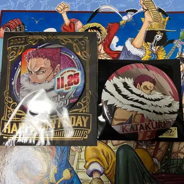 원피스 벌스데이 생일 메탈 캔뱃지 카타쿠리 2세트