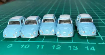 스카이블루 스바루 360 초소형 미니카 5대 세트