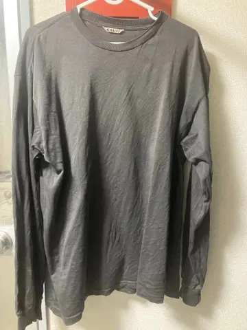 AURALEE 롱 T 다크 그레이 사이즈 4