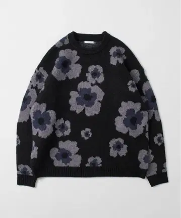 새상품 Firsthand 올 패턴 더블 자카드 니트 크루넥 풀오버