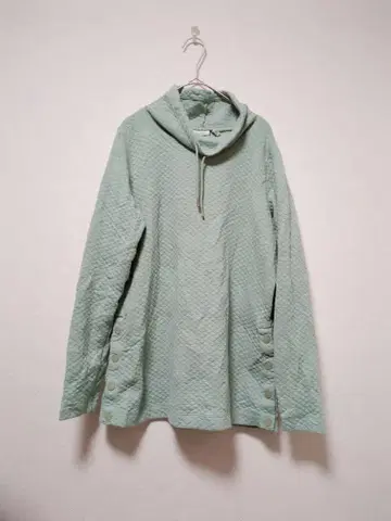 L.L.Bean 퀼팅 후드티 S 사이즈 민트 그린 캐주얼