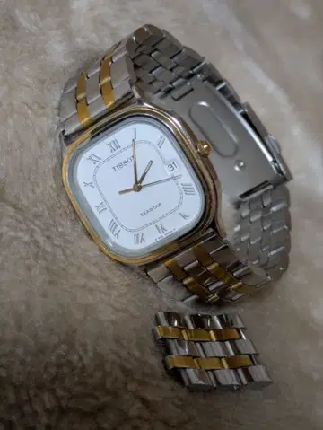 TISSOT 가동 중 티쏘 씨스타 콤비 남성용 스퀘어