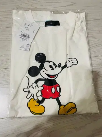 [택 포함 새상품] WCJ 미키 T셔츠 화이트