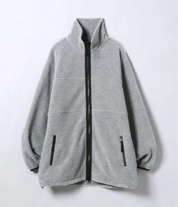 JEANASIS 플리스 ZIP 튜닉 그레이