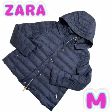 [ 새상품급 ] ZARA 베이직 여성용 라이트 다운 네이비 경량