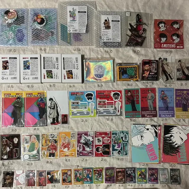 사카데이 나구모 가쿠 나츠키 마후유 오사라기 시시바 아크릴 스탠드