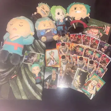 원피스 로로노아 조로 봉제 인형 카드 포트레이트 카드 소프트 비닐