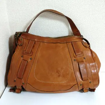 Dakota 브라운 가죽 2Way 숄더백 중형