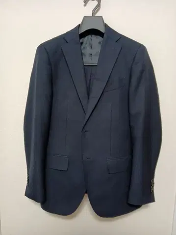 BEAMS 셋업 수트 네이비