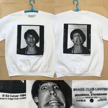 미국제 Red Hot Chili Peppers 맨투맨 화이트 밴딩