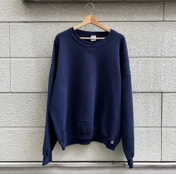 USED USA 구제 의류 빅 사이즈 스웨트 셔츠 앞 V 러셀 애슬레틱