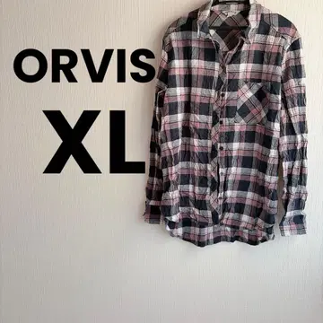 ORVIS 체크 무늬 코튼 셔츠 XL/EG