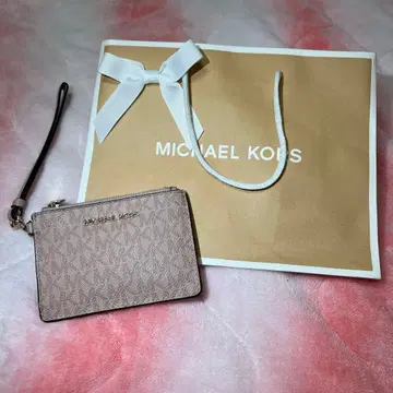 MICHAEL KORS 베이지 카드 케이스 박스 있음