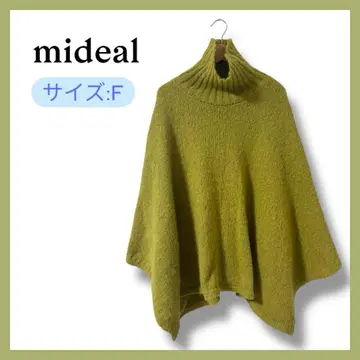 mideal 올리브 그린 판초 사이즈 F