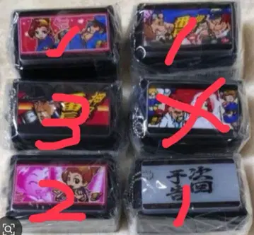 오스! 반쵸 뮤직 푸시 버튼 마스코트 5종 8개 세트