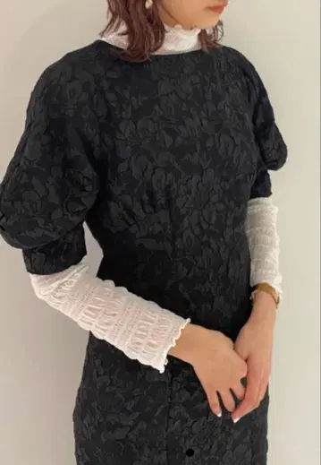 릴리 브라운 전개 원피스 포멀 원피스 블랙 블랙