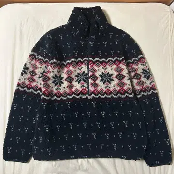 80s L.L.Bean 하프 지퍼 보아 자켓