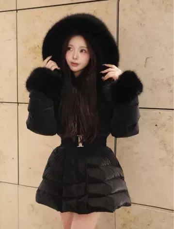 다리치 레이디 미디 다운 코트 M