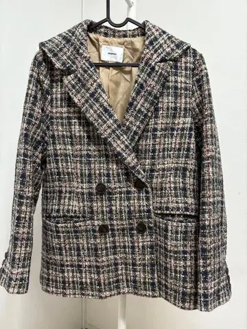 MURUA 트위드 세일러 자켓