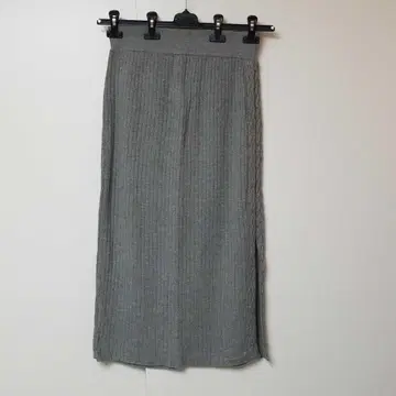 C 오자르 빅 사이즈 롱 기장 니트 스커트 그레이 사이즈 15호