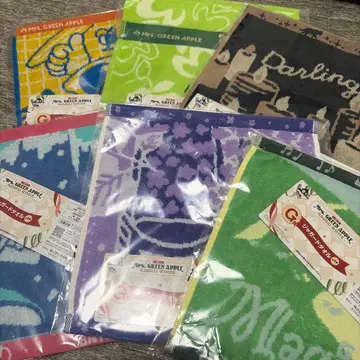 Mr. GREEN APPLE 타월 6개 세트