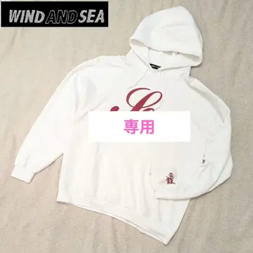 레어 WIND AND SEA 라메 로고 후드티 M 사이즈