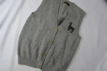 INCA TEX 페루산 알파카 100% 루즈핏 롱 니트 베스트